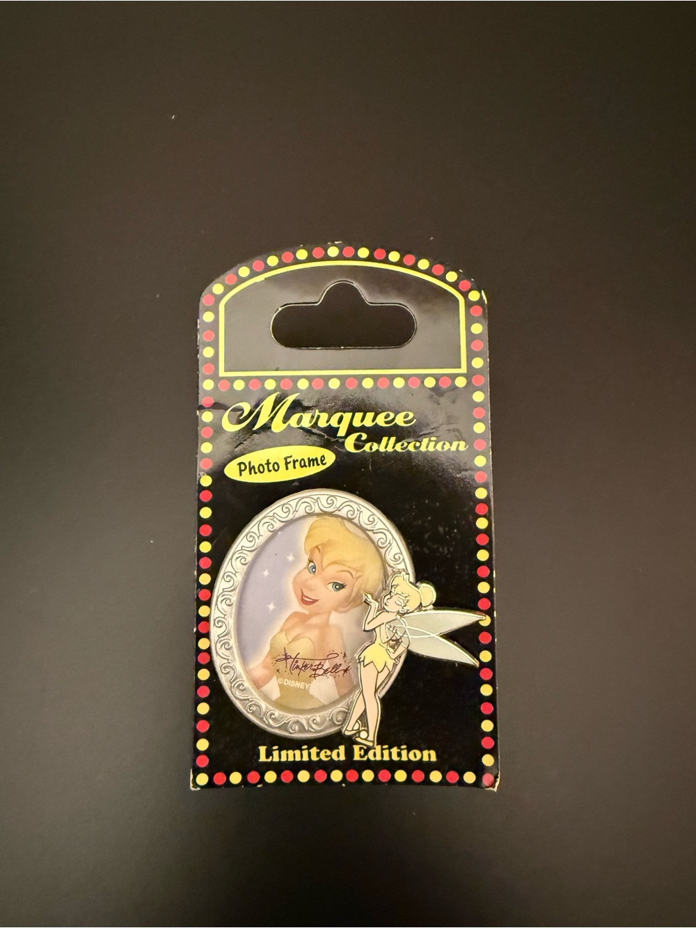 Limited Edition Marquee Collection Tinkerbell Photo Frame Disney Pin